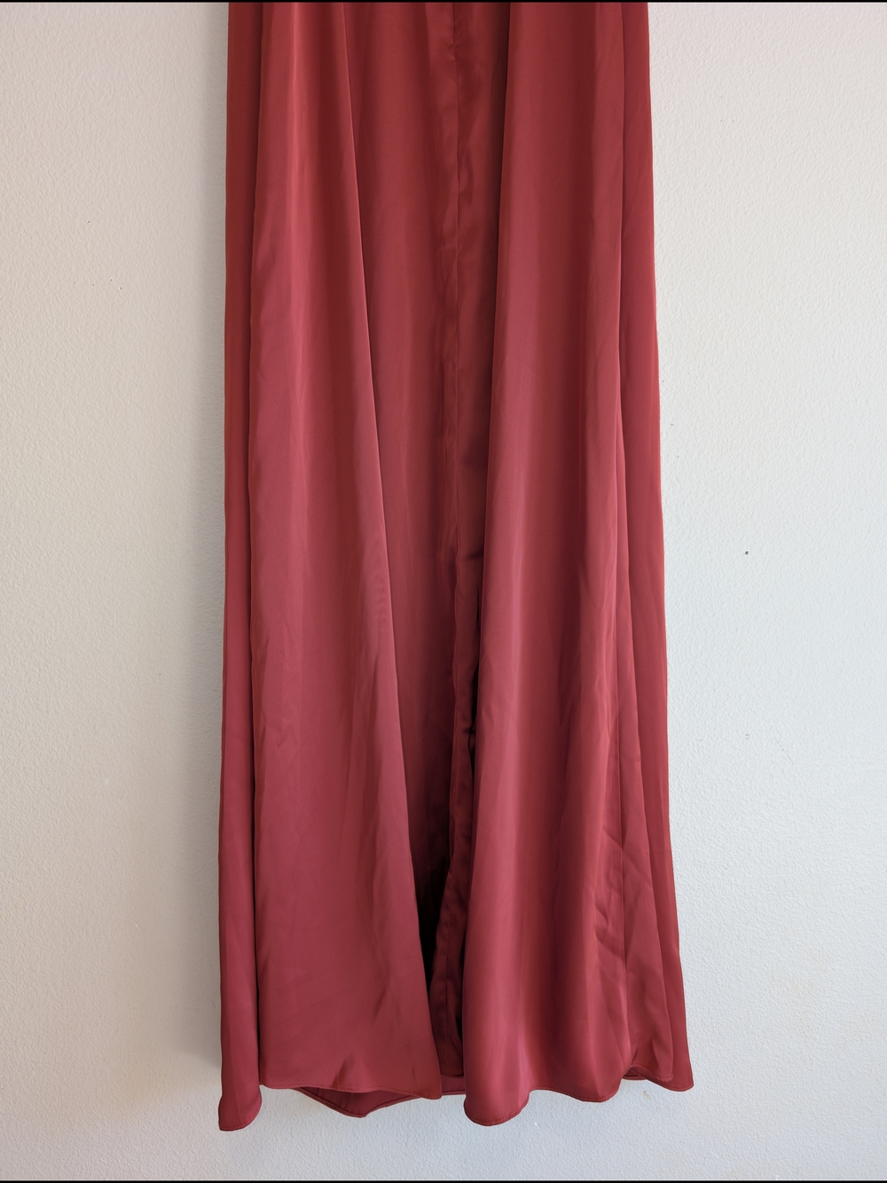 NWT Azazie Maternity Off-The-Shouler Stretch Satin Dress Size 6 - Picture 10 of 15
